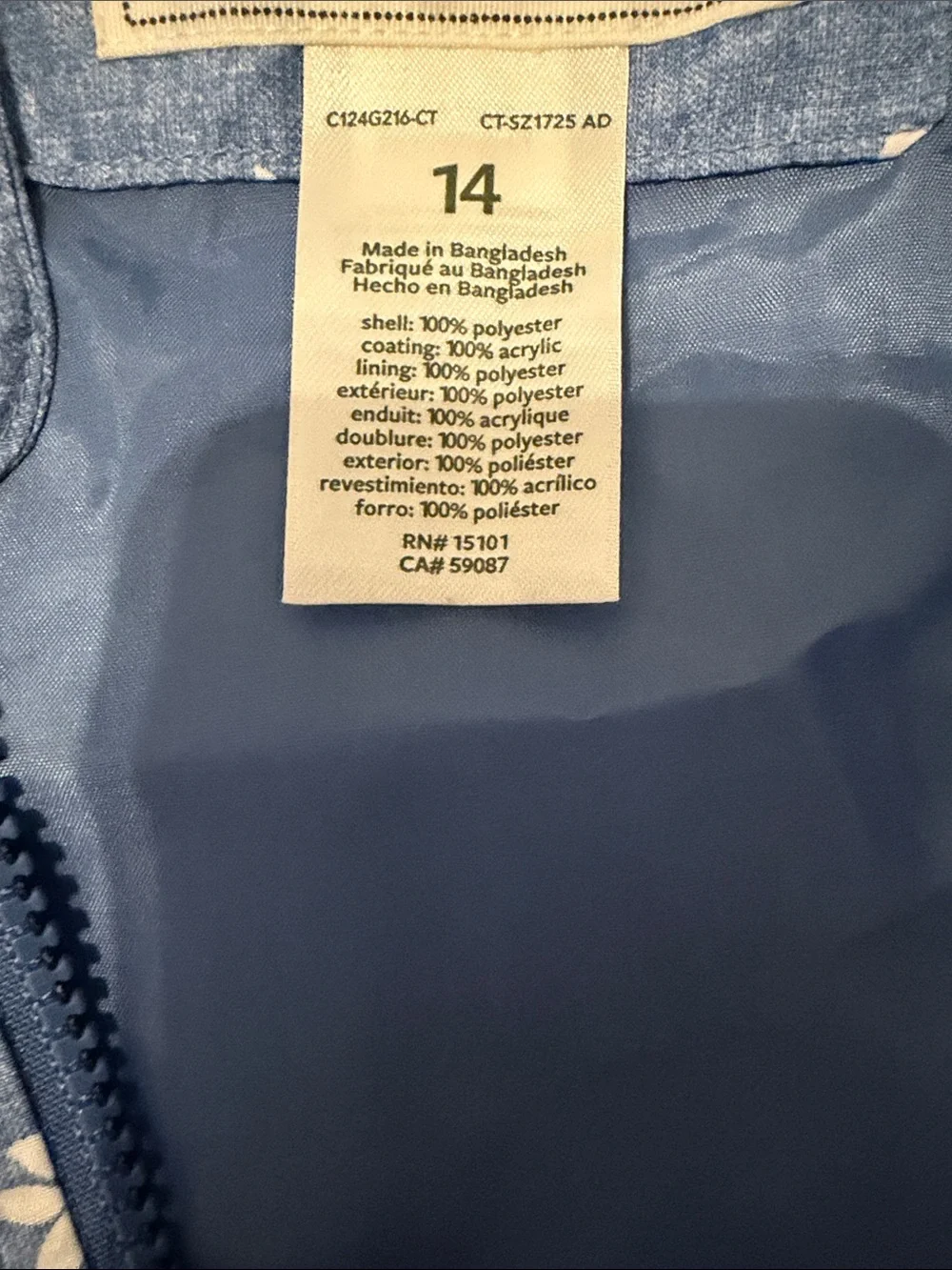 Carters lightweight blue